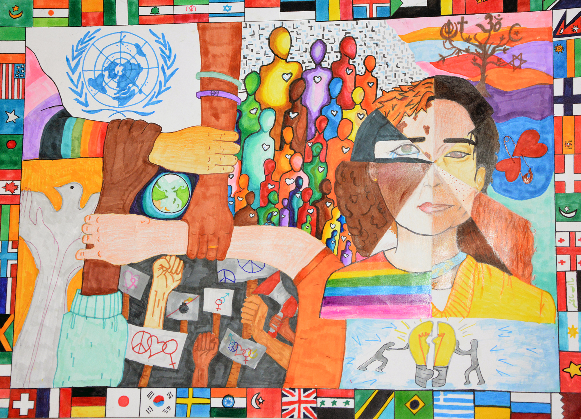 Artikkelbilde til artikkelen Vinnere i Lions Fredsplakatkonkurranse 2025-2026